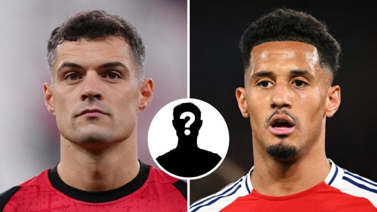 Granit Xhaka at Bayer Leverkusen split with William Saliba at Arsenal.