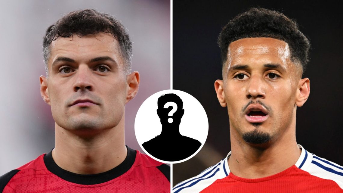 Granit Xhaka at Bayer Leverkusen split with William Saliba at Arsenal.