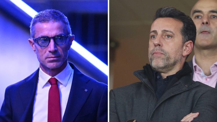 Andrea Berta split with Edu Gaspar, both at Arsenal matches.