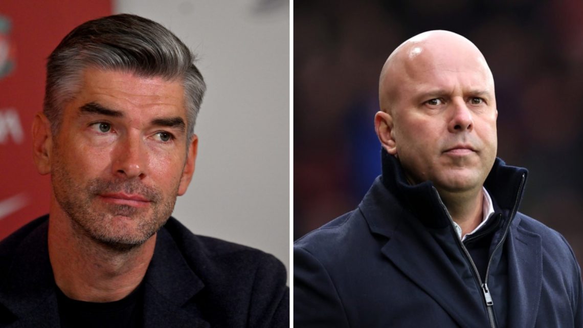 Richard Hughes split with Arne Slot at Liverpool.