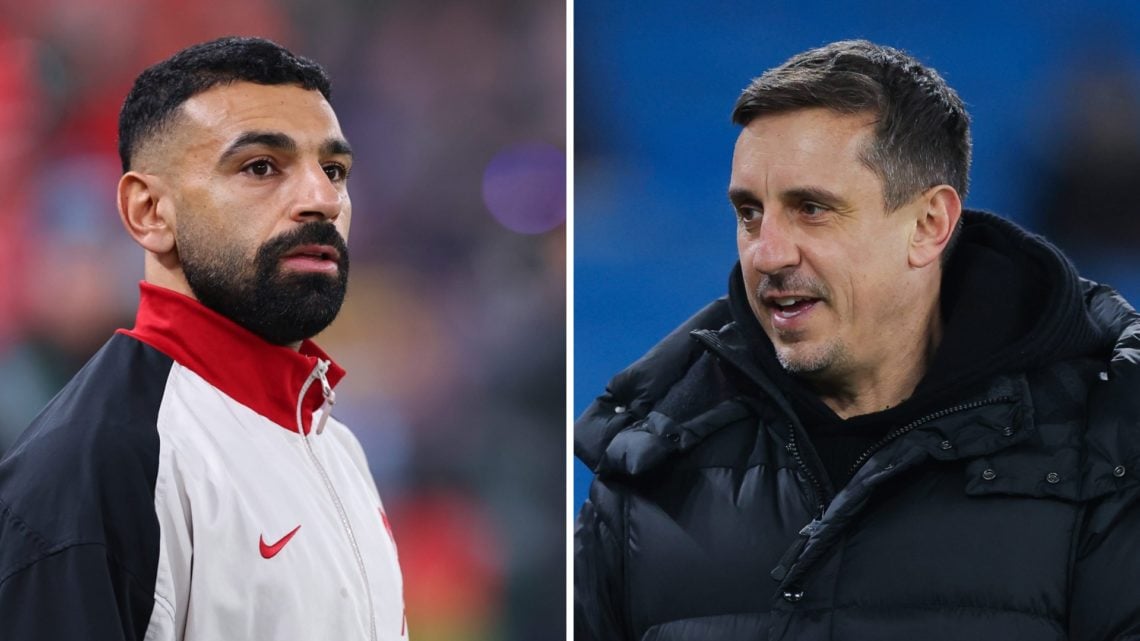 Split image of Liverpool star Gary Neville and Sky Sports pundit Gary Neville