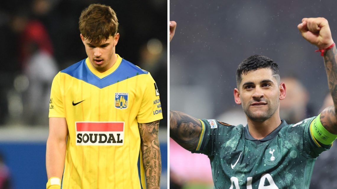 Split image of Luka Vuskovic and Cristian Romero