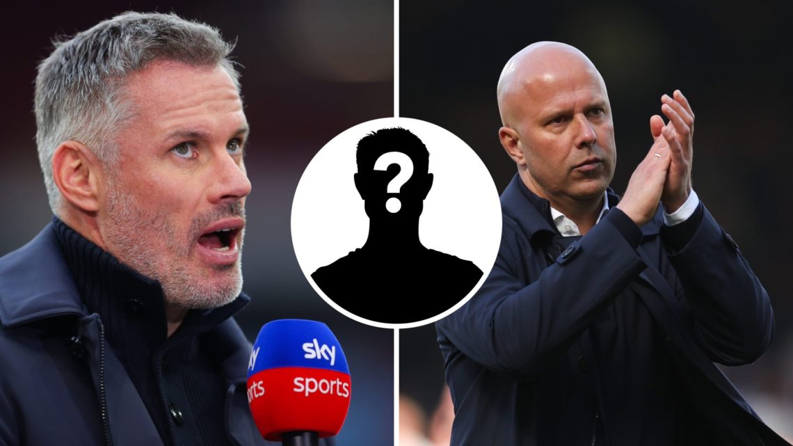 Split image of Jamie Carragher and Arne Slot