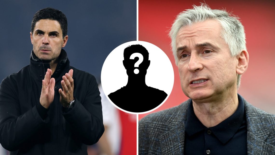 Split image of Mikel Arteta and Alan Smith