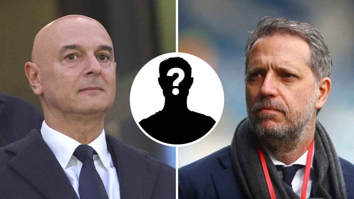 Split image of Tottenham Hotspur chairman Daniel Levy (L) and Fabio Paratici (R).