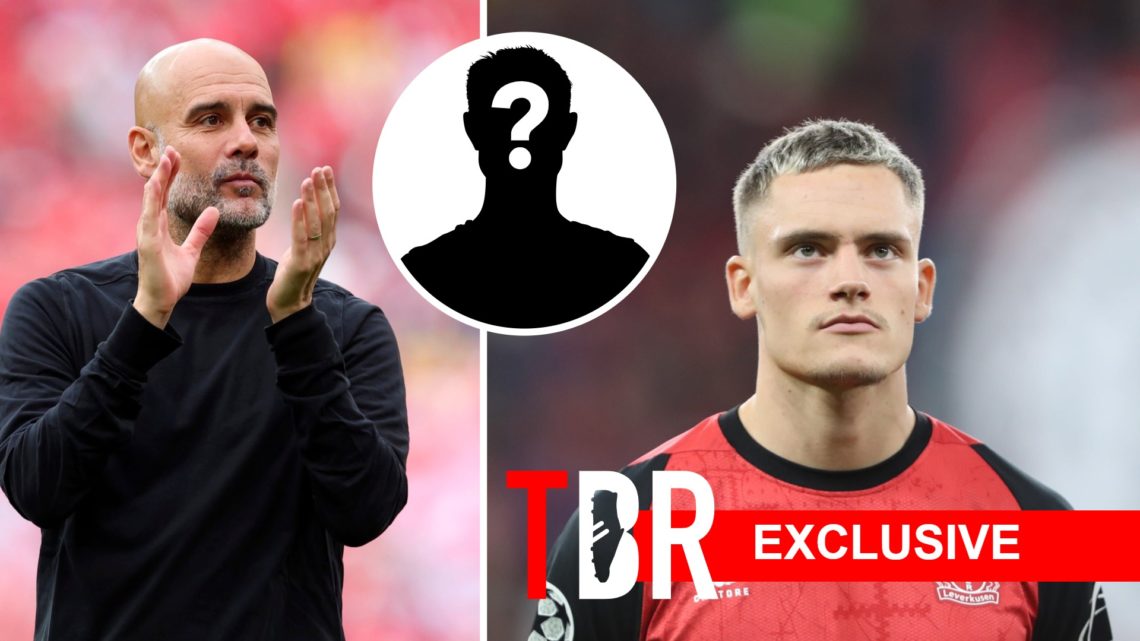 Split image of Pep Guardiola and Florian Wirtz