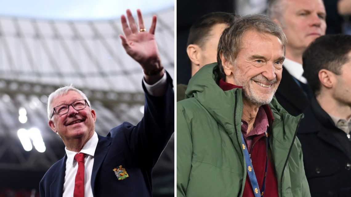 Split image of Sir Alex Ferguson and Sir Jim Ratcliffe