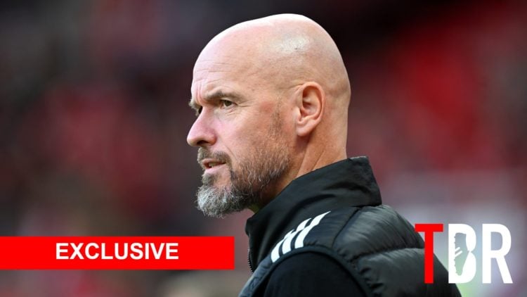 Former Manchester United manager Erik ten Hag looks on