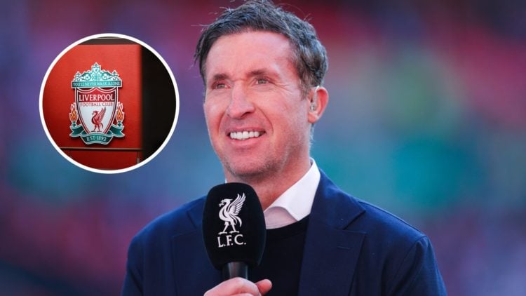An image of Robbie Fowler with an inset of a Liverpool badge