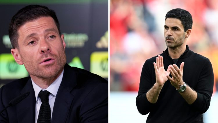 Split image of Xabi Alonso and Mikel Arteta
