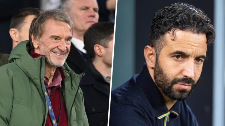 Split image of Sir Jim Ratcliffe and Manchester United manager Ruben Amorim