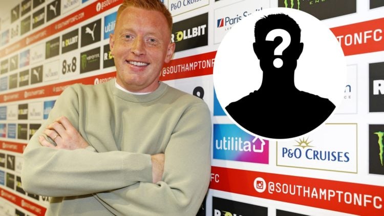 New Southampton manager Will Still with mystery figure inset