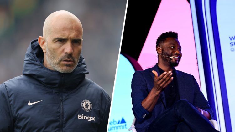 A split image of Enzo Maresca and John Obi Mikel