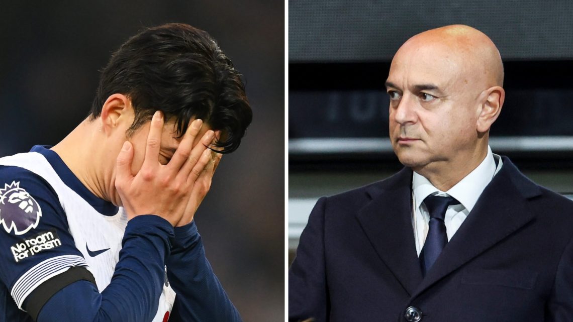 Split image of Heung-min Son and Daniel Levy