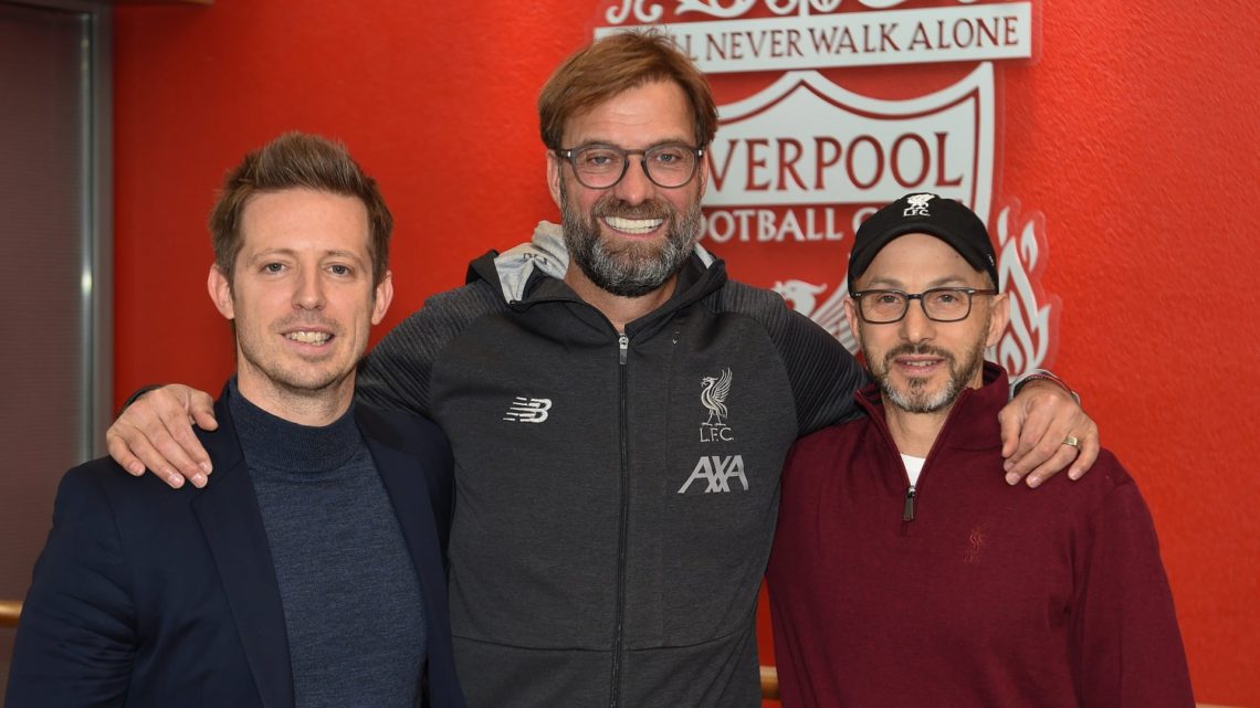 Image of Michael Edwards with Jurgen Klopp and Gordon