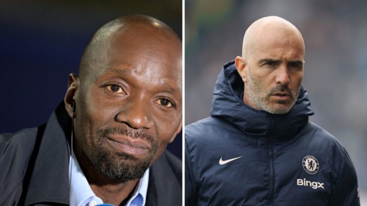 Split image of Claude Makelele and Enzo Maresca
