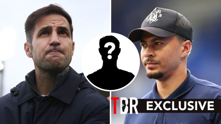 Split image of Cesc Fabregas and Dele Alli with mystery player inset