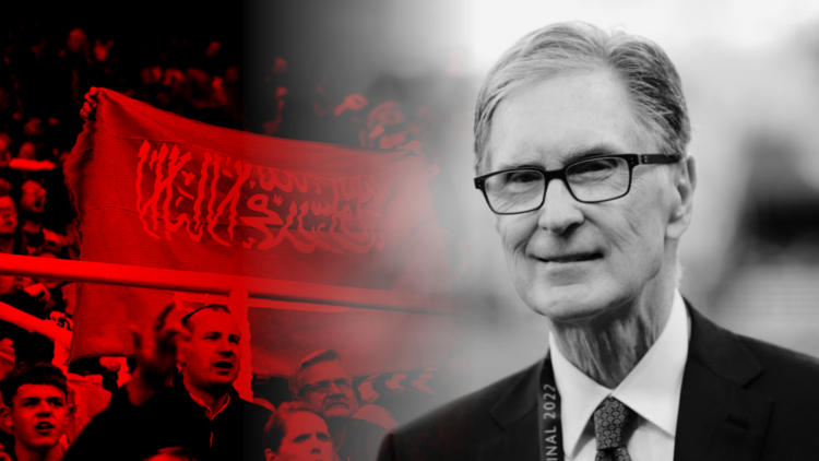 FSG and Liverpool owner John Henry, split image with the Saudi Arabia flag inset