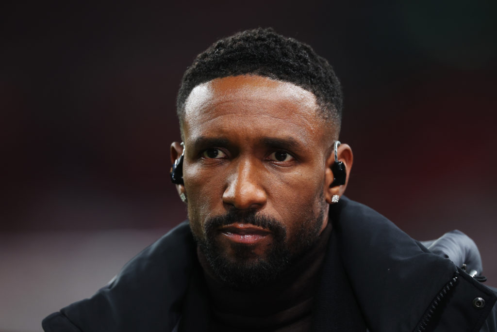 Jermain Defoe looks on prior to the match vs England and Malta during the Euro 2024