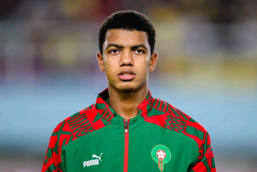Abdelhamid Ait Boudlal of Morocco before the quarter-final of FIFA U17 World Cup match between Mali and Morocco.