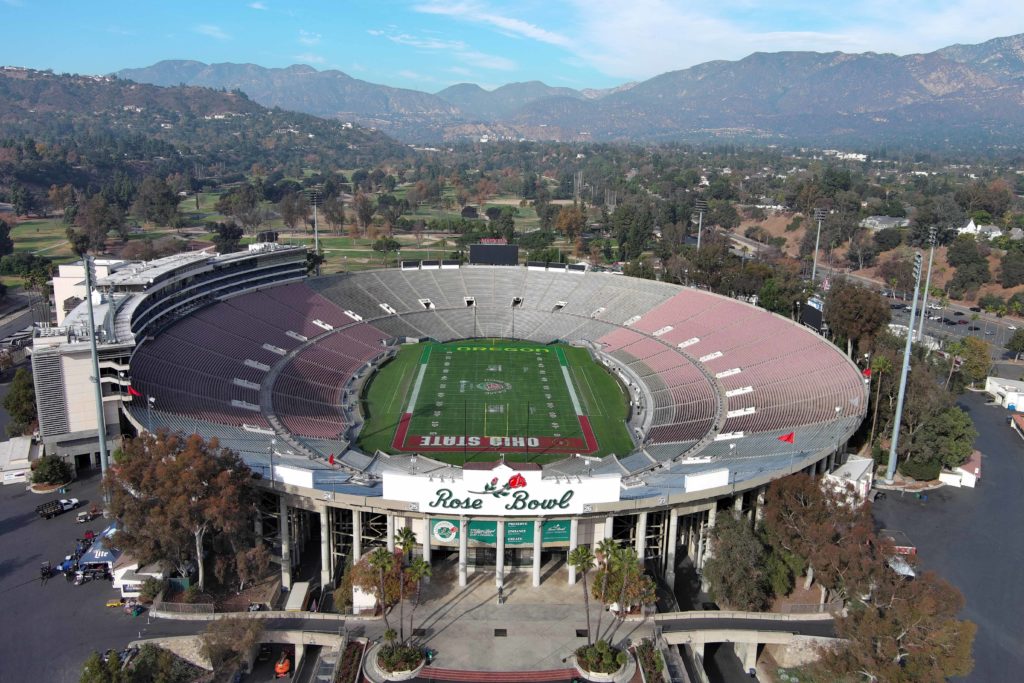 Rose Bowl Stadium.