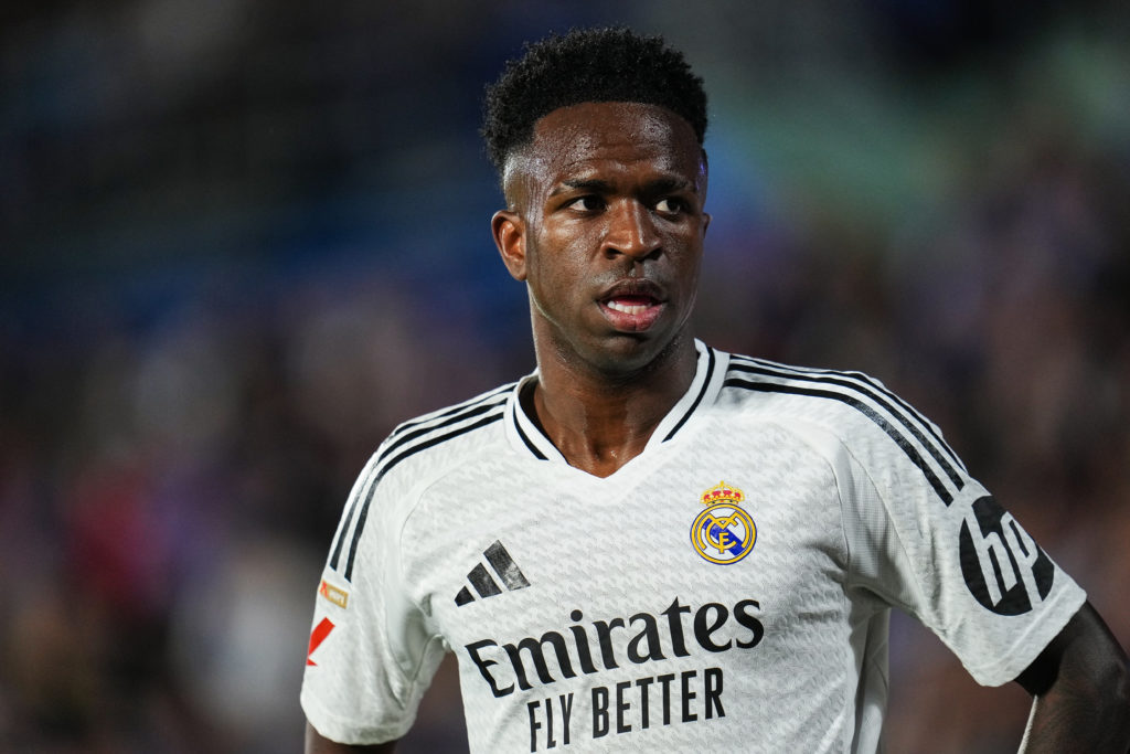Vinicius Junior of Real Madrid looks on during La Liga match between Getafe and Real Madrid