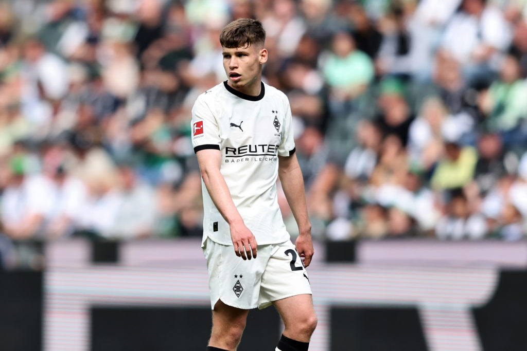 Lukas Ullrich in action for Borussia Monchengladbach.