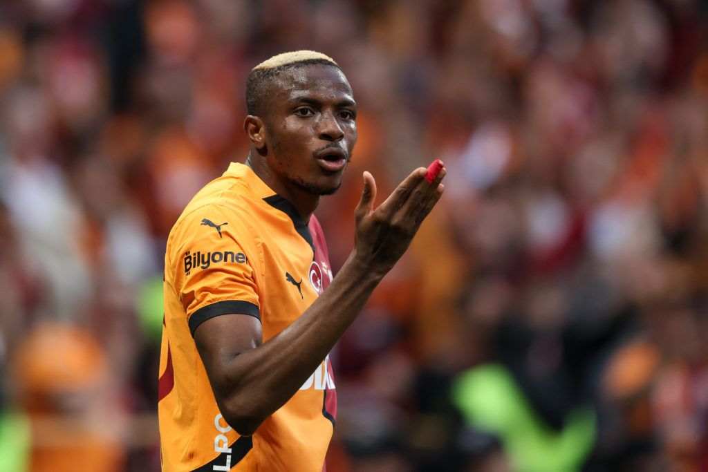Victor Osimhen in action for Galatasaray against Kayserispor