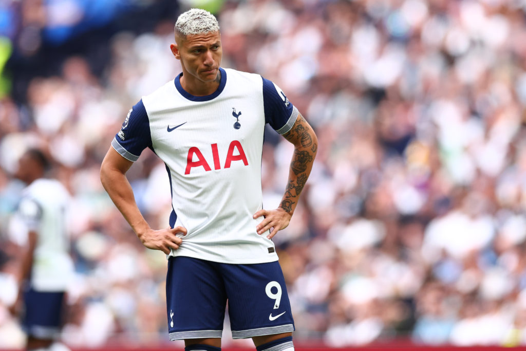 Richarlison in action for Tottenham against Brighton.