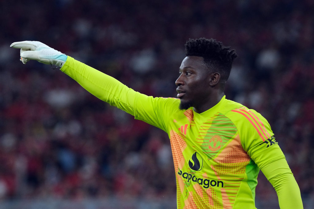 Andre Onana in action for Man United.