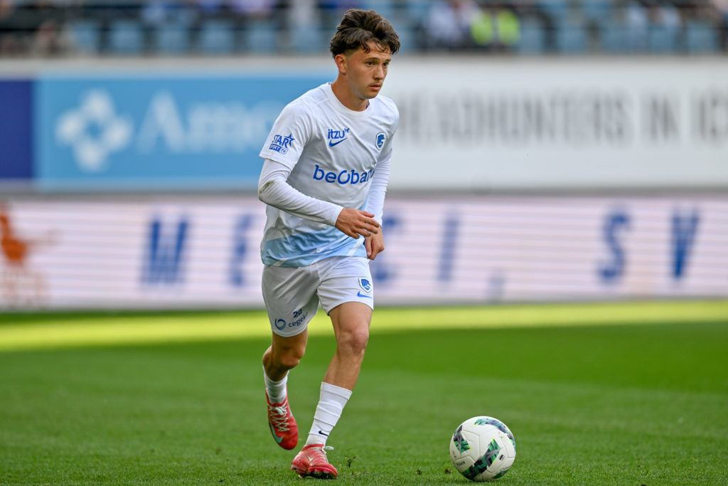 Konstantinos Karetsas during a match for Genk in Belgium.
