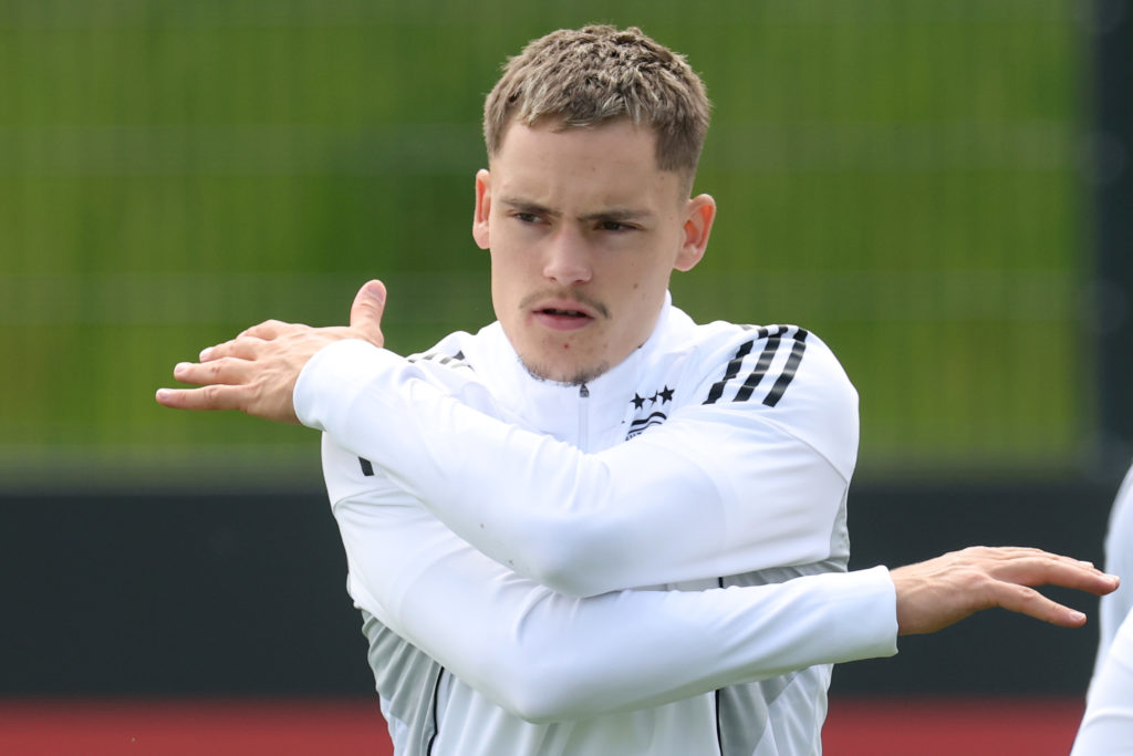 Florian Wirtz in training for Germany.