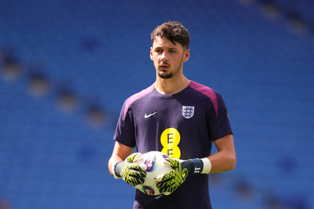 James Trafford warming up prior to England vs Andorra match.