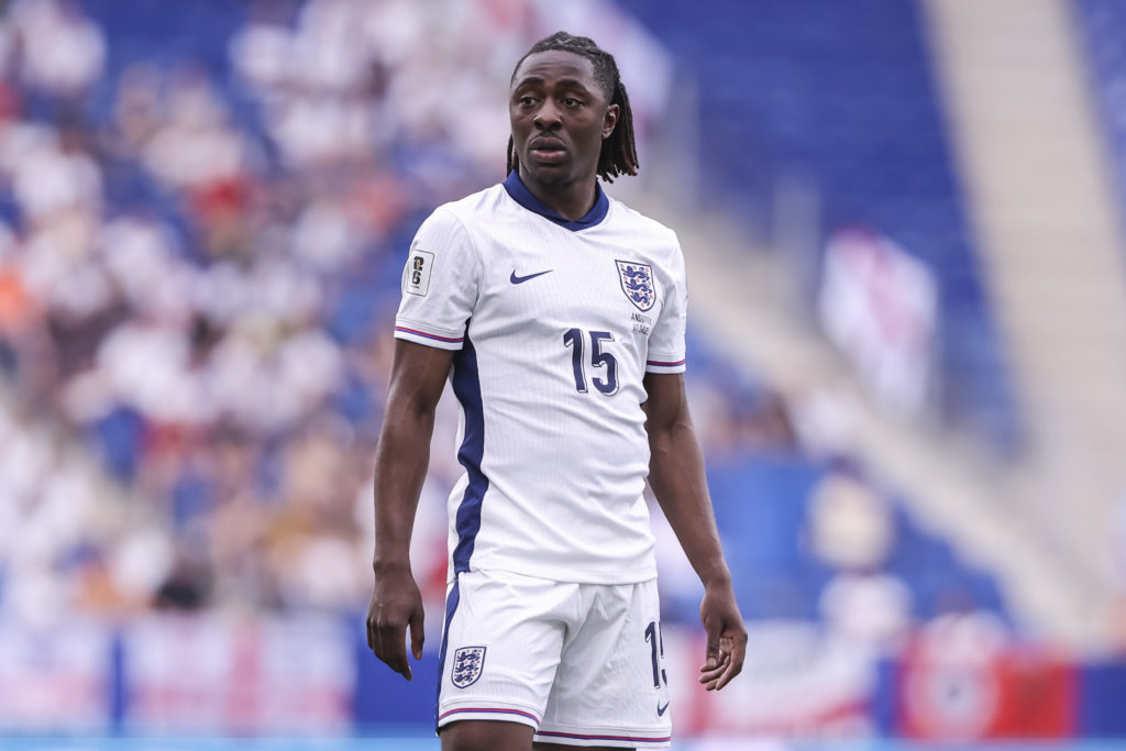 Eberechi Eze playing for England against Andorra.