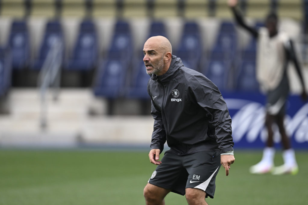 Enzo Maresca during Chelsea training at the Club World Cup.