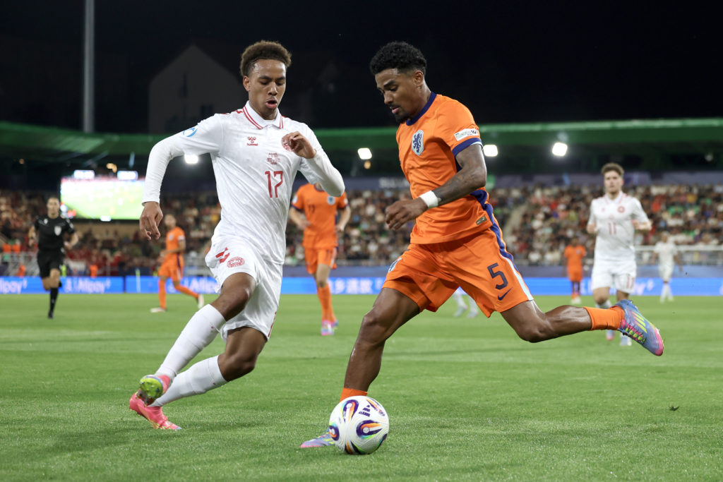 Ian Maatsen for Netherlands U21s at the Euros.