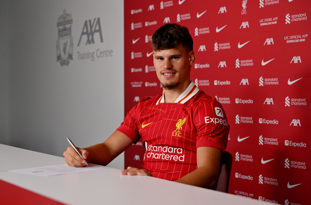 Liverpool Unveil New Signing Milos Kerkez