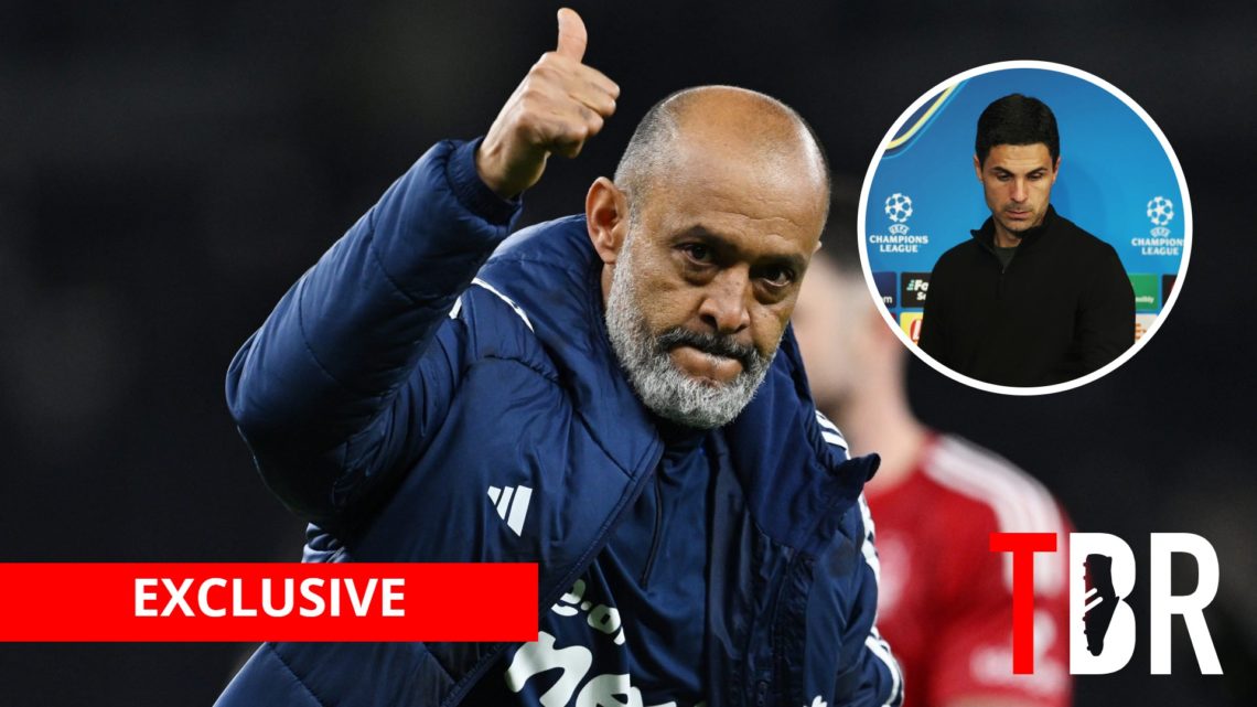 Nottingham Forest manager Nuno Espirito Santo with inset of Arsenal manager Mikel Arteta
