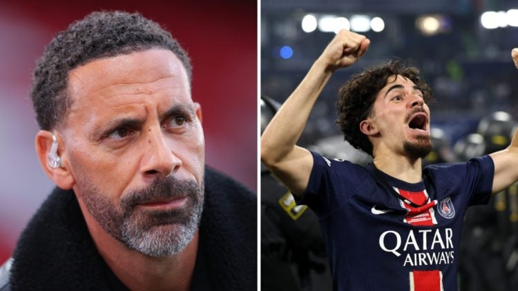 Split image of Rio Ferdinand and Vitinha