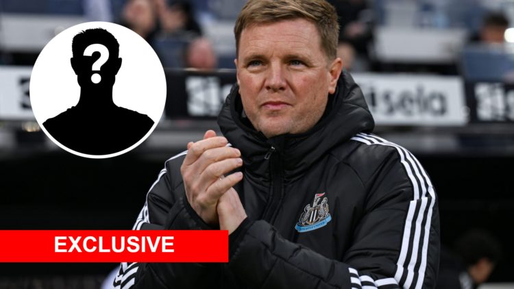 Image of Eddie Howe applauding the Newcastle fans