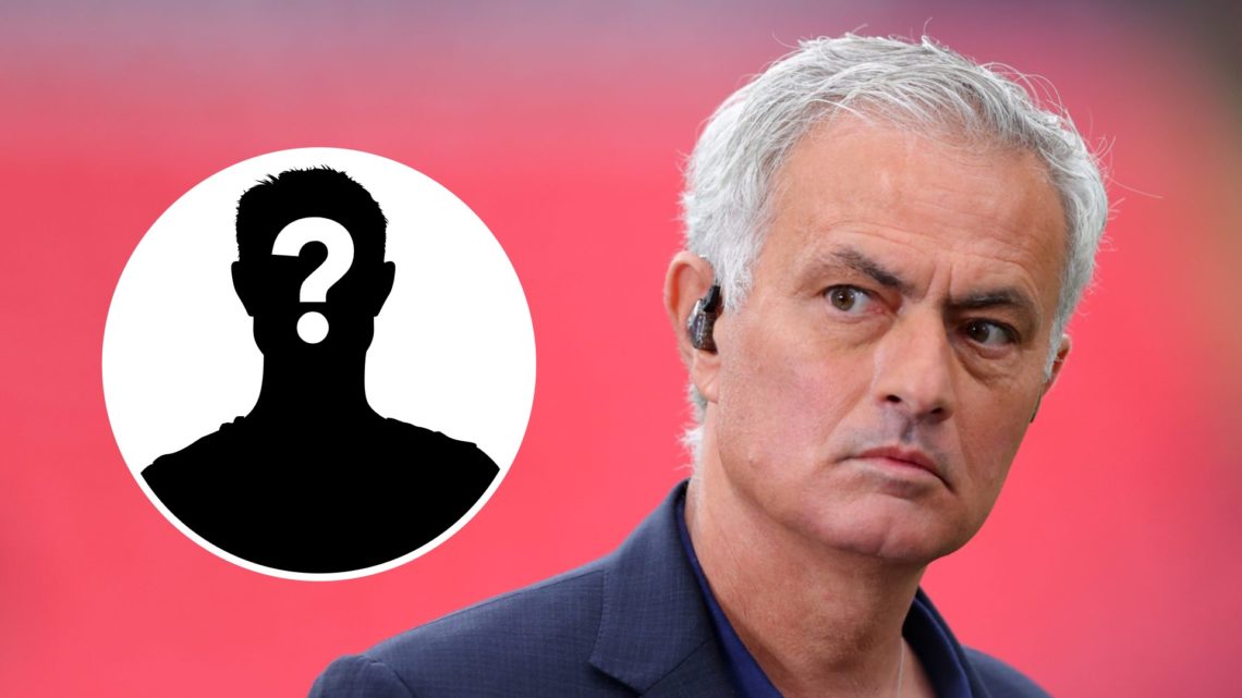 Jose Mourinho looks on during the Champions League final. Inset, question mark.
