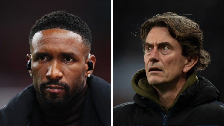 Split image of Jermain Defoe and Thomas Frank