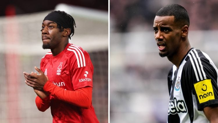 Split image of Anthony Elanga and Alexander Isak