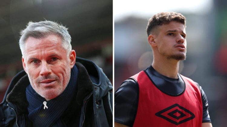 Split image of Jamie Carragher and MIlos Kerkez