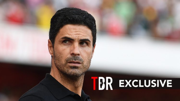 Mikel Arteta looks concerned during an Arsenal match at the Emirates.