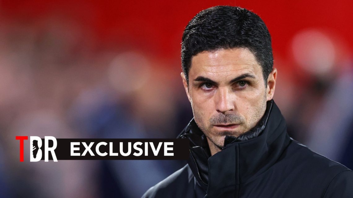 Arsenal boss Mikel Arteta looks on during a Premier League match.