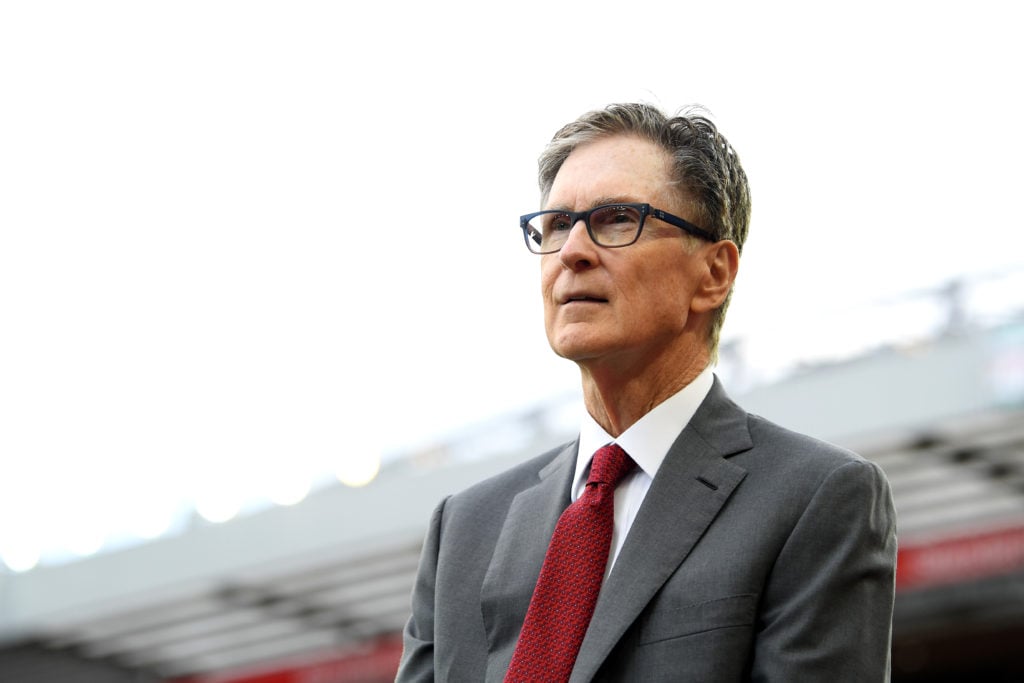 Liverpool and FSG owner John Henry looks on prior to a match at Anfield