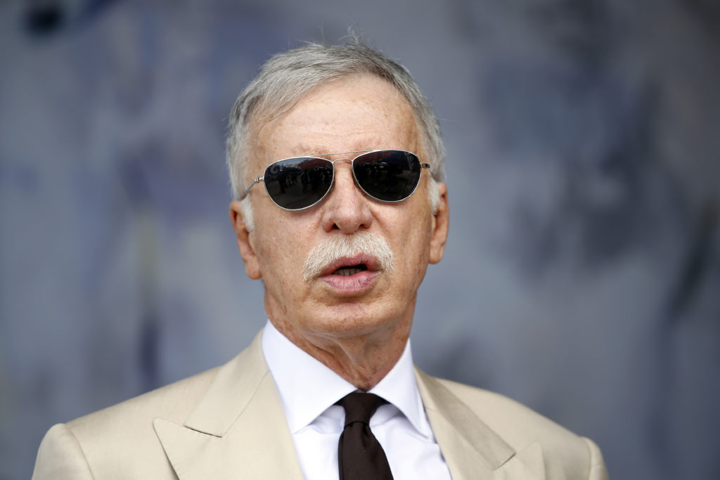 Arsenal owner Stan Kroenke looks on at NFL LA Rams match
