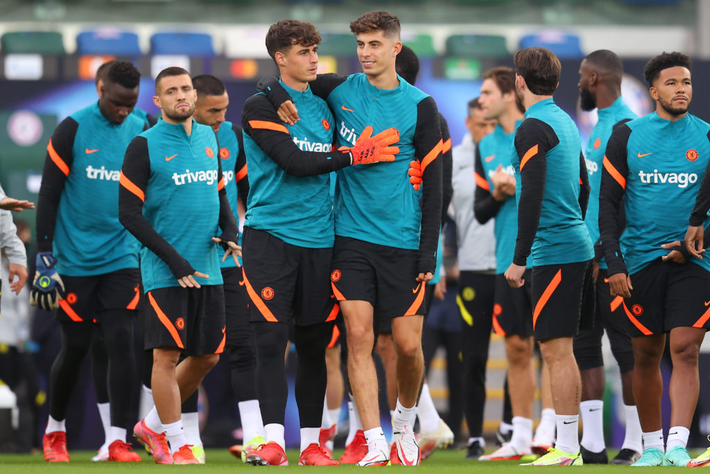 Kepa Arrizabalaga and Kai Havertz from their time at Chelsea