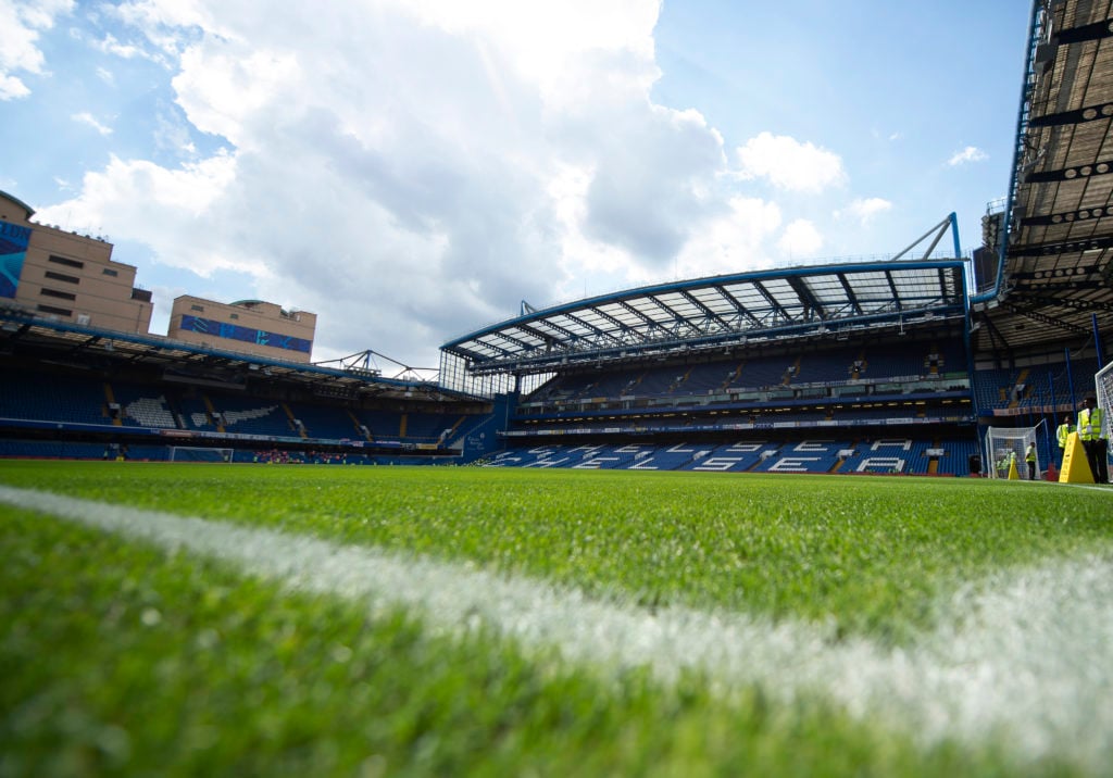 General view of Stamford Bridge during the Premier League match between Chelsea FC and Leicester City at Stamford Bridge on August 27, 2022